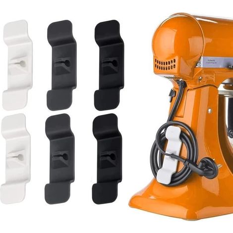 Lot de 6 Câble Organisateur, Enrouleur de Câble Gestion, Enrouleur de Cordon, Enrouleur Porte-câble pour Appareils de Cuisine