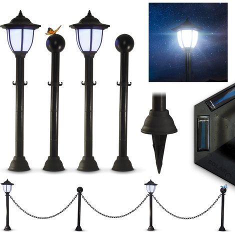 Lampe Strend Pro Garden, Kette, Umzäunung, Zaun für Garten, 2x Solarleuchte, 1x LED, 16,5x16,5x71,5 cm (1/5)