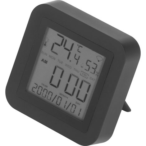 Thermomètre Hygromètre Connecté WiFi avec Affichage LCD et Capteur Infrarouge, Surveillance à Distance de la Température et de l'Humidité (1/5)