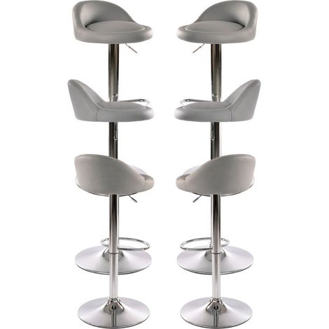 Packs Taburetes Cocina - Pack 6 Taburetes Cirkus - Gris oscuro (1/4)