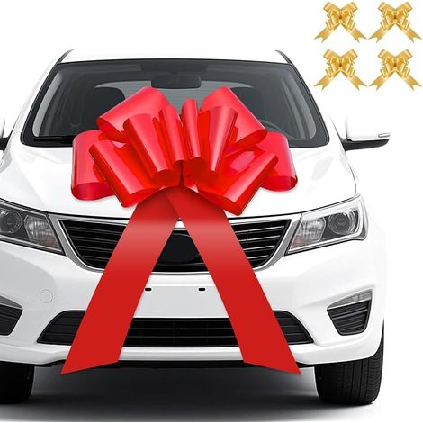 Grands Noeud Cadeau de Voiture, 76cm Gros Noeud Cadeau Voiture (1/5)