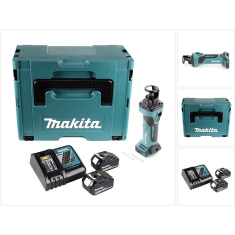 Fresa rotante a batteria Makita DCO 180 RGJ 18 V 30.000 giri/min + 2x batteria ricaricabile 6,0 Ah + caricabatterie + Makpac