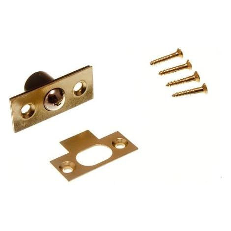 Lot de 10 loquets à ressort de porte en laiton plaqué EB 16 mm (1/2)