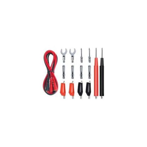 Kit di puntali per multimetro premium 16 in 1, cavi jumper in silicone sostituibili con sonde a coccodrillo elettroniche, connettore a banana, ago di prova di potenza per elettronica, connessione di c