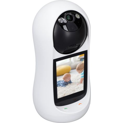 Caméra de sécurité 3 MP pour appels vidéo, résolution 2304 x 1296, écran IPS HD 2,8 pouces, fréquence de rafraîchissement de 2,4 GHz, détection de mouvement, angle de vision de 90°, pour une utilisati (1/5)
