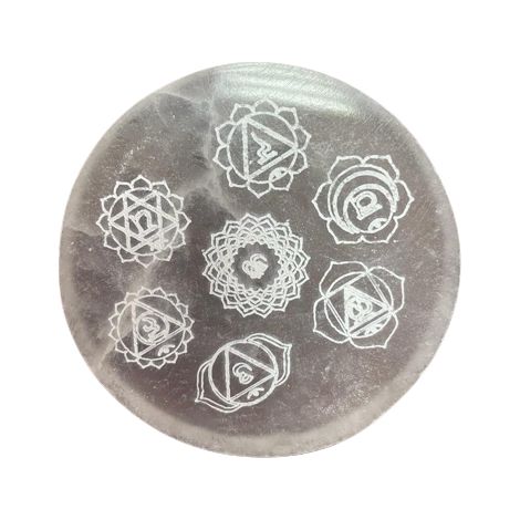 Petite plaque de chargement 8 cm - Chakra Design- Vendu par 1 (1/2)