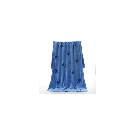 Serviette pour chien (bleue), serviette pour chien à séchage rapide en microfibre, serviette de séchage pour chien, serviette pour chien super absorbante pour chiens et chiots (1/5)