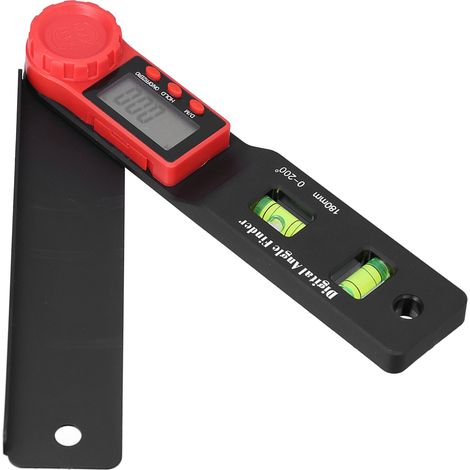 Elektronischer digitaler LCD-Winkelmesser mit automatischer Abschaltung, aus technischem Kunststoff, präzise Winkelmessung für Heimwerker und Baustellen (1/5)