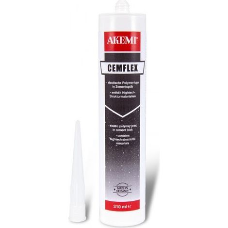 Flexy-zem - Cemflex - Joint polymère élastique - Akemi - Cartouche de 310 ml Gris pierre