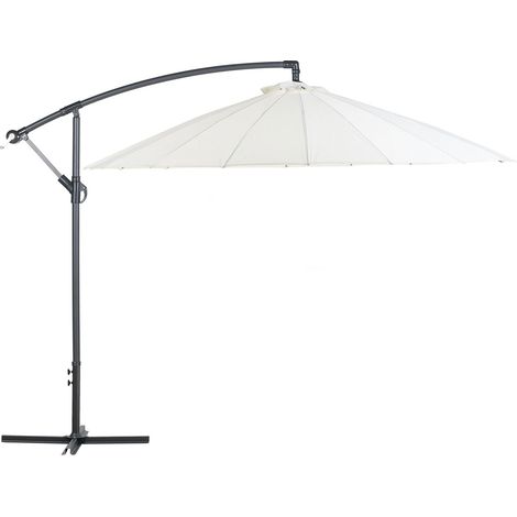 Cantilever Parasol 268 cm CALABRIA II Light Beige (1/5)