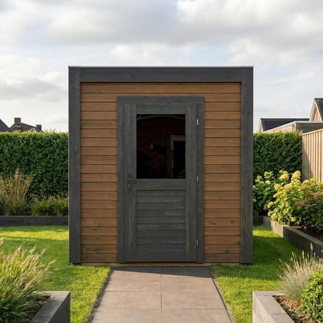 Casetta da giardino in legno Luma 2.09x2.09 m - 4.37 m2 - 28 mm - impregnata - 000064 (1/4)