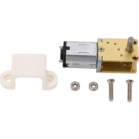 Turbo Worm 3V Gleichstrom-Getriebemotor mit Bürsten, 15 U/min Mikro-Untersetzungsgetriebe, Einzelwelle mit fester Halterung
