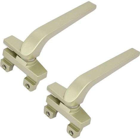 Zinklegierungsflügelfenster-Verriegelungsgriff-Griff linker Champagner à main 2pcs (d3135b9bf6f26cf9 (1/5)