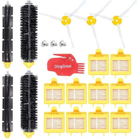 FOREHILL Accessoire pour iRobot Roomba Srie 700 Kit entretien avec Brosses & Filtres pour iRobot Roomba 720 750 760 765 770 772 772e 774 775 776 776p 780 782 782e 785 786 786p 790 (1/5)