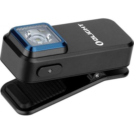 Torcia elettrica Oclip Clip-on rossa e bianca Sorgente 300lm ricaricabile con aspirazione magnetica e foro per appendere IPX5 impermeabile Utilizzabile in campeggio e alpinismo [Classe energetica A+] (1/5)