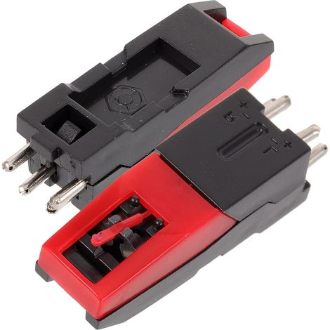 Stylet de Platine Remplaçable en Plastique Abs 2pcs Noir, Aiguille Résistante aux Rayures pour Accessoire Phonographe Vinyle (1/5)