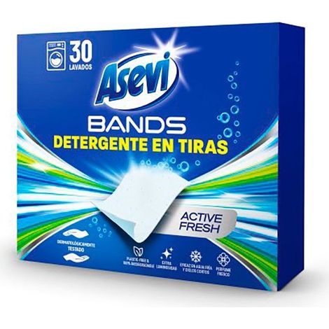 Detergente en tiras Bands Active Fresh, 30 dosis