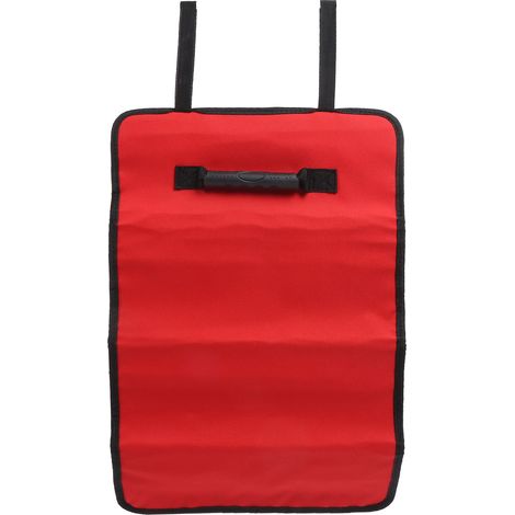 Sacoche à outils portable multifonctionnelle à roulettes pour électriciens, boîte à outils de poche rouge (1/5)