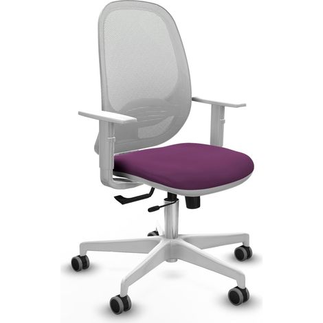 Silla de oficina piqueras y crespo Cilanco transparente reposabrazos blancos (1/2)