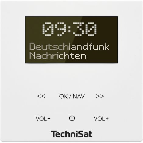 TechniSat DIGITRADIO UP 55, weiß Steckdosenradio DAB+, UKW Bluetooth® Inkl. Lautsprecherbox, Weckfu (1/5)