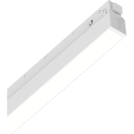 Supporto Lineare Binario Dali Ego Wide Alluminio Bianco Led 13W 3000K Luce Calda (1/2)