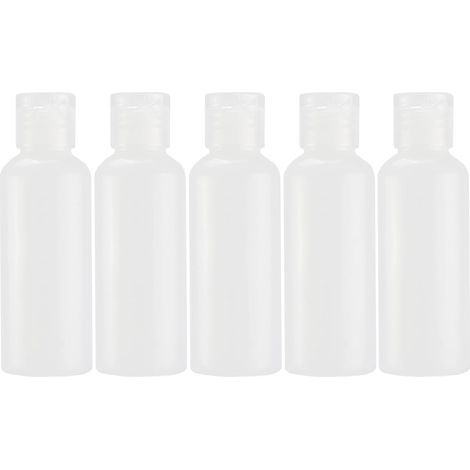 5pcs Flacon Vaporisateur 60ml, Spray Vide, Flacon Voyage Vide, Bouchons Rabattables En Plastique Transparent, Distributeurs Étanches Pour Lotion, Gel Douche, Shampoing, Idéal Pour Baga (1/5)