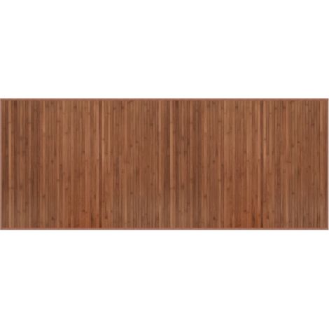 Tapis rectangulaire marron 80x200 bambou (1/5)