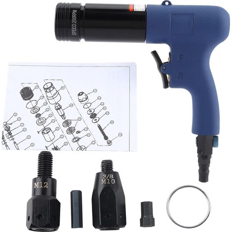 Riveteuse Pneumatique, Riveteuse Pneumatique Riveteuse Pneumatique écrou de Rivet à Air écrou de Tension Pistolet à Clous Outil de Rivetage Pneumatique M10-M12, de Nombreux