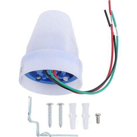 Capteur photocellule 10A du crépuscule à l'aube, interrupteur de commande automatique de la lumière avec Circuit de détection d'éclairage automatique pour lampes d'extérieur AC220V
