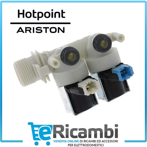 Elettrovalvola Lavatrice Ariston Indesit Carico Acqua 2 vie 180° 230V C00110333 (1/2)