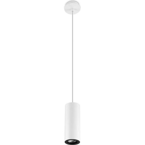 Leds-C4 Pipe - Sospensione a soffitto sottile 1 luce bianca 6,8 cm, GU10 (1/2)