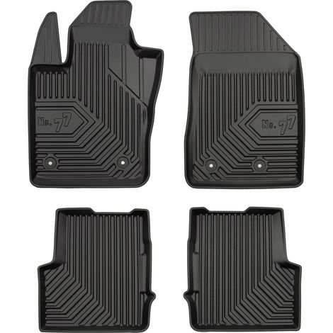 Tapis de Sol de Voiture pour Fiat 500X 2014-2024 TPE Antidérapant Noir 4Pcs (1/5)