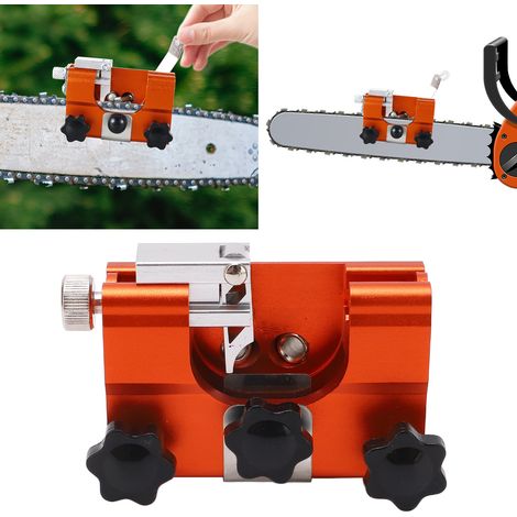 Affûteuse de chaîne manuelle, outil d'affûtage de chaîne portable pour usage domestique, clip de chaîne, affûteur de chaîne (1/5)