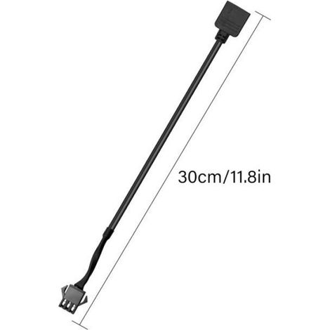 Câble Adaptateur RGB 3 Broches Vers SM 3 Broches - Extension Pour Ventilateur RGB - 30 cm - 1 Pièce (1/5)