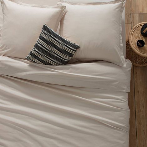 Copripiumino carina in cotone beige 140x200cm - Atmosphera créateur d'intérieur