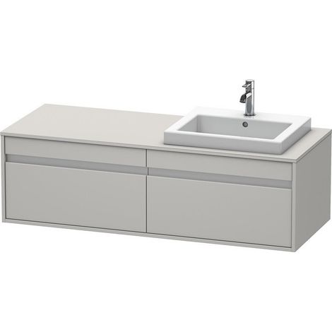 Mobile lavabo KETHO 550x1400x426mm WT re calcestruzzo