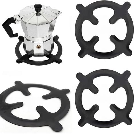 Support pour cuisinière à gaz, adaptateur pour cafetière italienne à gaz, compatible avec les ustensiles de cuisine et les cafetières.