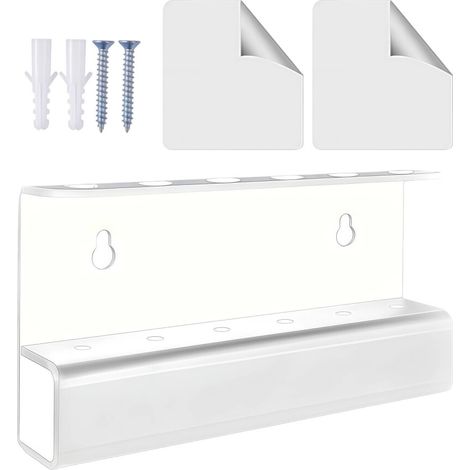 Acryl-Wandorganizer in Bumerangform – Weiß (1/2)