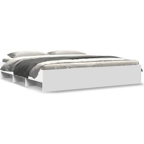 Maison Exclusive - Cama sin colchón blanca 180x200 cm madera de i (1/5)