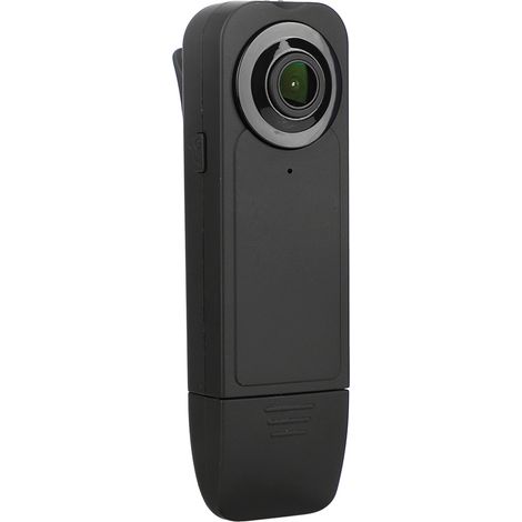 Mini caméra corporelle avec sauvegarde automatique HD 1920x1080p, autonomie de 6 heures, compatible avec une carte mémoire de 256 Go et clip arrière pour l'enregistrement par les forces de l'ordre. (1/5)