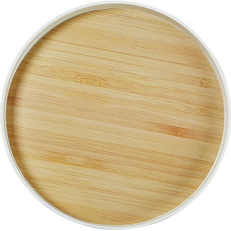 Plateau À Thé - Finition Bois - 30 X 20 X 3 Cm - Pour Service Thé Café Repas - Intérieur Extérieur - Lot De 1 (1/5)