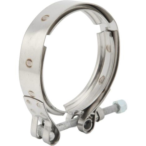 2 colliers de serrage en V pour sortie d'échappement turbo, référence 3903652, compatibles avec les moteurs Dodge Cummins 5.9L 6BT (1989-2002). (1/5)