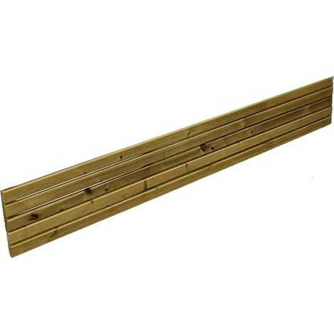 Multi Pack of 3 - 6 x 1 Feet Contemporary Fence Panel - Timber - L5 x W180 x H30 cm - Fully Assembled