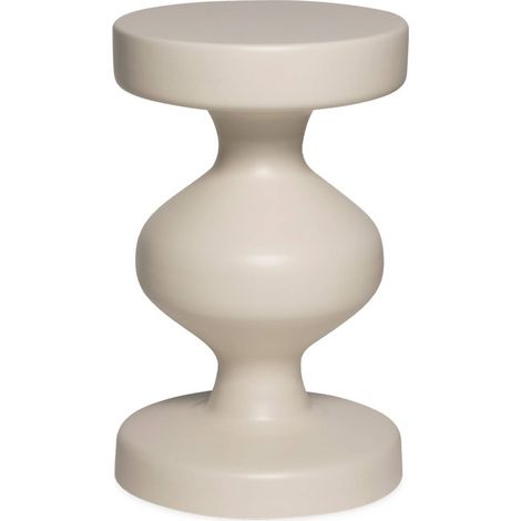 sweeek - Beistelltisch, Sofaende, Nachttisch aus Metall, Ø 29,5 x H 48,5 cm (1/5)