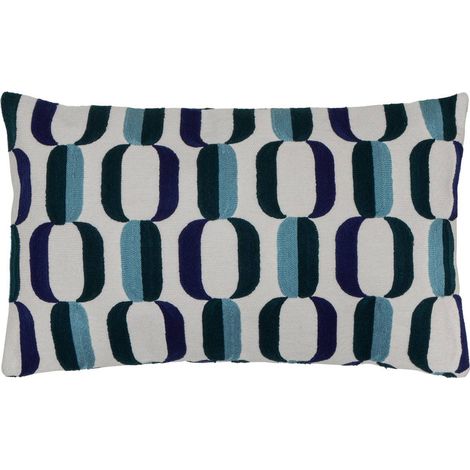Cuscino blu hary 50x30cm - Atmosphera créateur d'intérieur