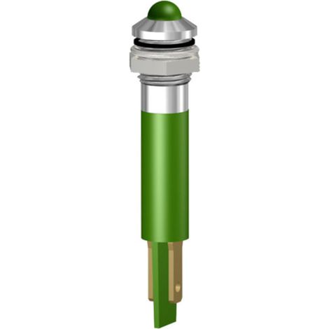 Signal Construct SWQU08128CRA LED-Signalleuchte Gelb    230 V/AC, 130 V/DC      Tray