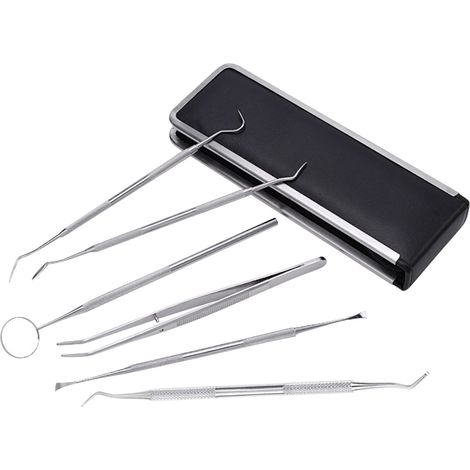 Kit d'hygiène dentaire professionnelle - 6 pièces avec étui (1/5)