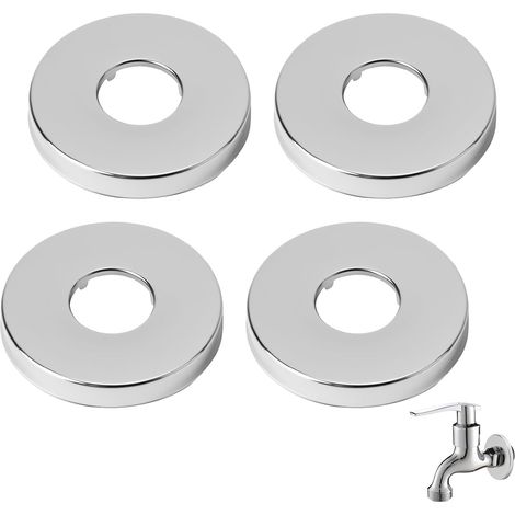 rosetas de ducha de acero inoxidable, pulidas y sin rebabas, para radiador (3/4), Ø 27 mm x Ø 70 mm x 10 mm, para grifo interior y roseta de radiador, resistentes a la corrosión. (1/5)