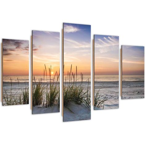 Quadro deco panel 5 parti, Attraversare le dune - 200x100 (1/5)