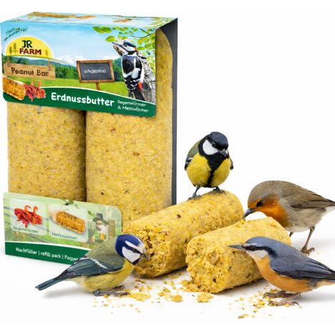 Barretta di arachidi JR Farm - barretta di arachidi con lombrichi e vermi della farina, 2 pezzi, 700 g (1/4)